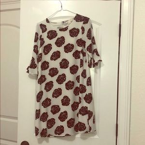 short flowered dress